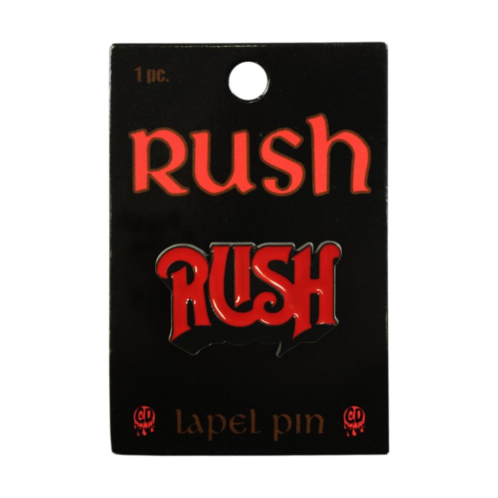 Rush Enamel Pin - Band Logo - 1970s Prog Hard Rock Metal Music Apparel Gift NWT